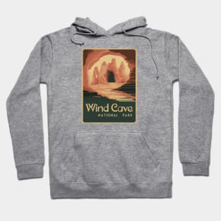 Retro Poster of Wind Cave National Park Hoodie